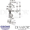 Grohe Essence Single-Lever Sink Mixer Tap Dimensions